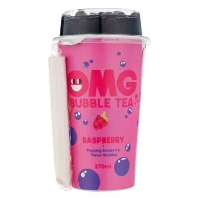 OMG BUBBLE TEA 270ml RASPBERRY