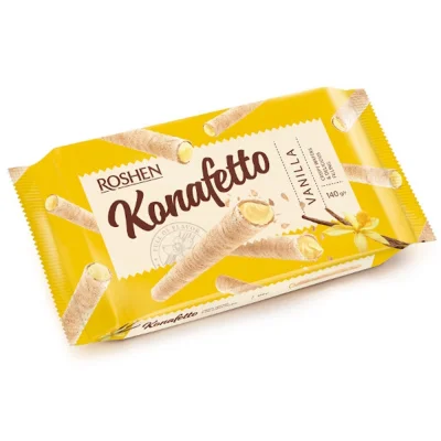Konafetto Wafer Rolls Vanilla 140g