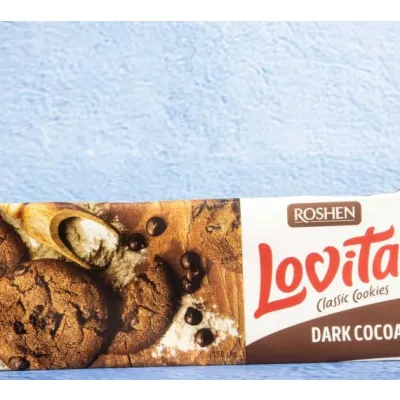 Lovita Biscuit With Dark Choco 150Gr