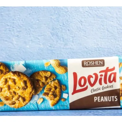 Lovita Biscuit With Peanuts 150Gr