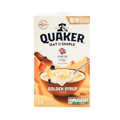 oats QUAKER 360g (10 sachets) - golden syrup flavour