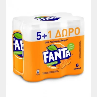 FANTA ORANGE BOX 330ml (5+1 FREE)