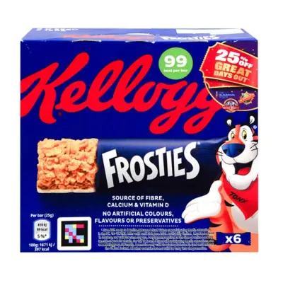 KELLOGGS bars Frosties 6X20g