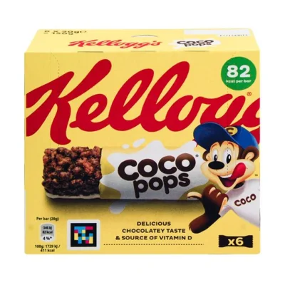 KELLOGGS bars Coco Pops 6x20g