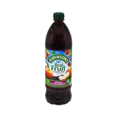 ROBINSONS squash apple & blackcurrant 1L (No Added Sugar)