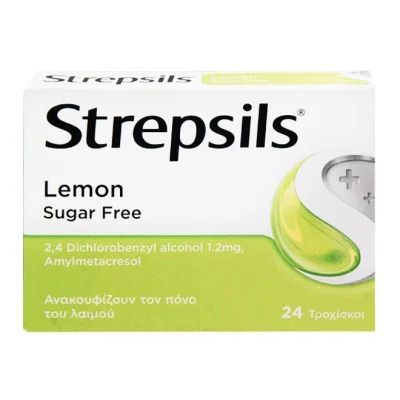 STREPSILS Lemon sugar free 24 tabs