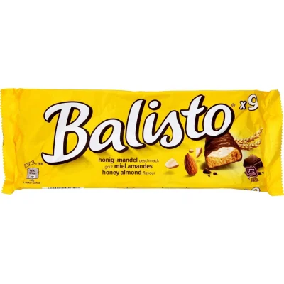 BALISTO Milk Chocolate Bars with Honey and Almonds 9 bars 18.5 g