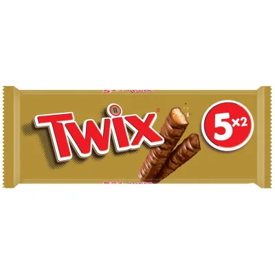 TWIX Chocolate biscuit bars with caramel coating 250g