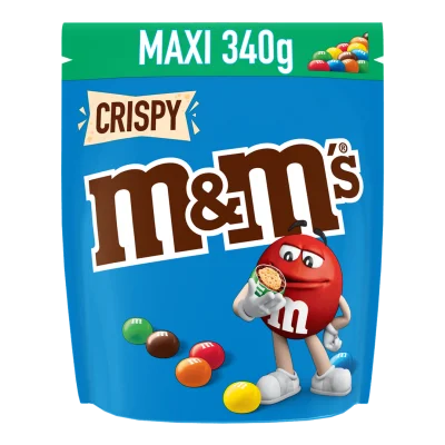 M&M'S Milk Chocolate and Puffed Rice CRISPY Candies 340 g