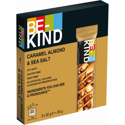 BE-KIND Caramel Almond & Sea Salt 3 x 30 g