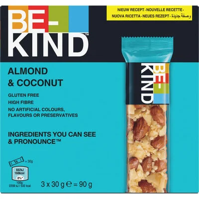 BE-KIND Almond & Coconut Bar 3 x 30 g