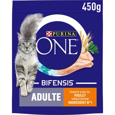 PURINA ONE Cat Kibble Chicken and Whole Grains 450 g
