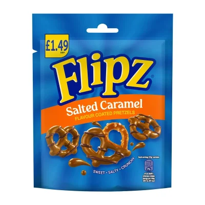 Flipz Salted Caramel Pretzel Snacks 80g