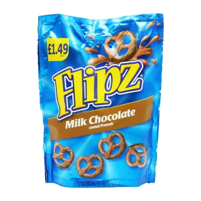 Flipz Milk Chocolate Coated Pretzel Snacks 80g