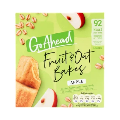 GO AHEAD fruit & oat bakes Apple 6X25g