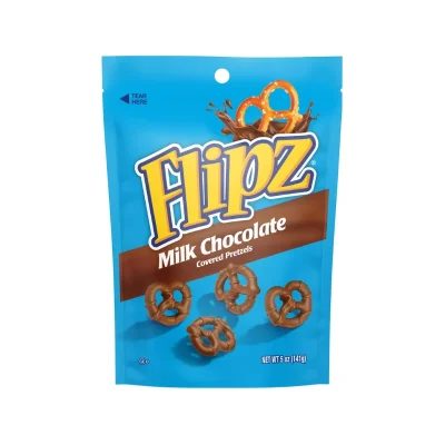 Flipz Milk Chocolate Pretzels Pouch 90g