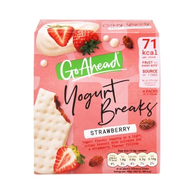 GO AHEAD yogurt breaks Strawberry 142g