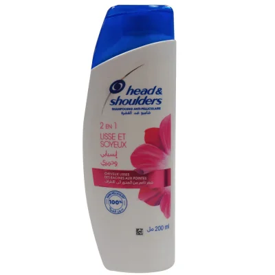 H&S shampoo 200 ml. Anti-dandruff smooth and silky 2 in 1.