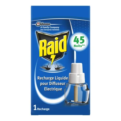 RAID Electric Mosquito & Tiger Mosquito Liquid Refill 27 ml