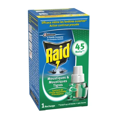 RAID Electric mosquito and tiger mosquito repellent refill eucalyptus 27 ml