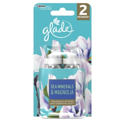GLADE Air Freshener Refill Sea Minerals & Magnolia 2x18 ml