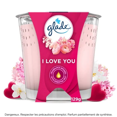 GLADE Scented Candle I Love You 1 piece