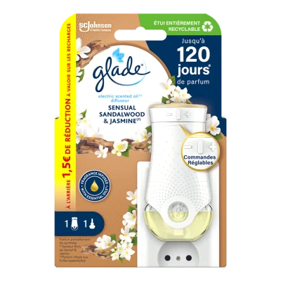 GLADE Electric Scented Oil Sandalwood & Jasmine + Refill 20ml
