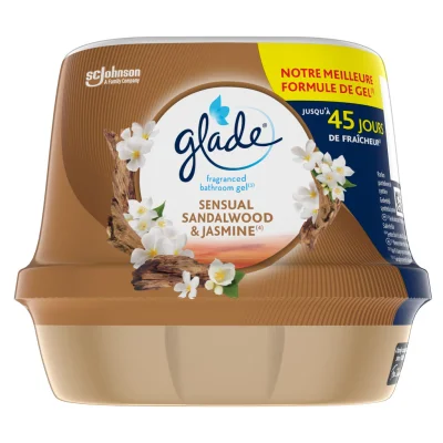 GLADE Bathroom Air Freshener Gel Sensual Sandalwood & Jasmine 180 g