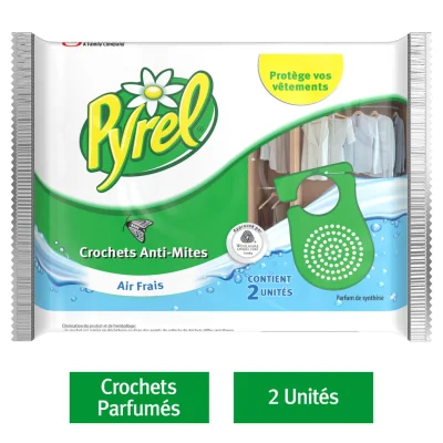PYREL Anti-Mites Crochets Garde De Robe Air Frais 2 hooks