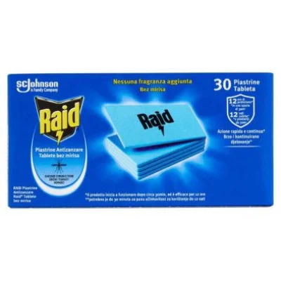 Raid Insetticida 30 Piastrine Inodore