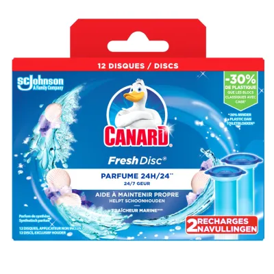 CANARD Fresh Disc Toilet Gel Marine 2 Refills 36 ml