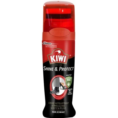 KIWI Shoe Polish Applicator Black 75 ml