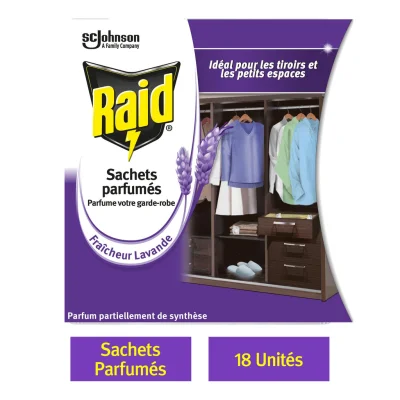 RAID Anti-Mites lavender, box of 18 sachets - 1.5 g