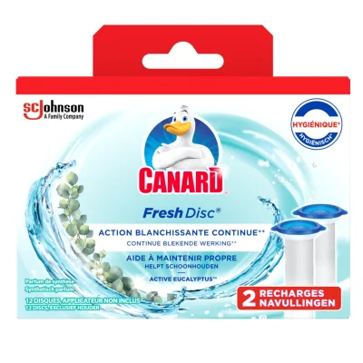 CANARD Fresh Disc Toilet Gel Active Eucalyptus 2x36ml