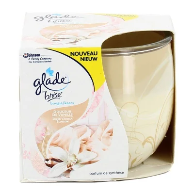 GLADE Bougie Deco Vanille