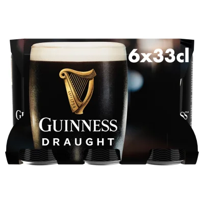GUINNESS Draught Style Stout Beer 6 x 33 cl
