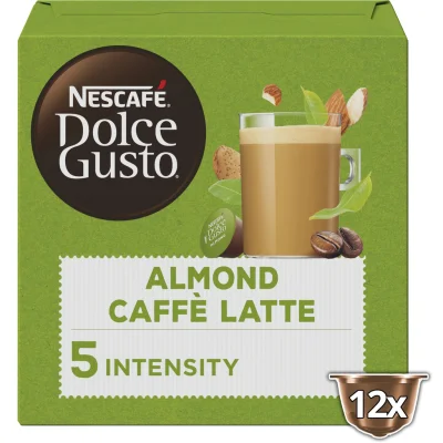 NESCAFE Capsules Compatible with DOLCE GUSTO Almond Latte 12 capsules