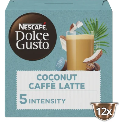 NESCAFE NESCAFE au Lait Capsules Intensité 5 Coconut Compatible Dolce Gusto 12 capsules box