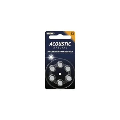 RAYOVAC Zinc-air Button Cells HA13/PR48 1.45V Hearing Aid Pack of 8
