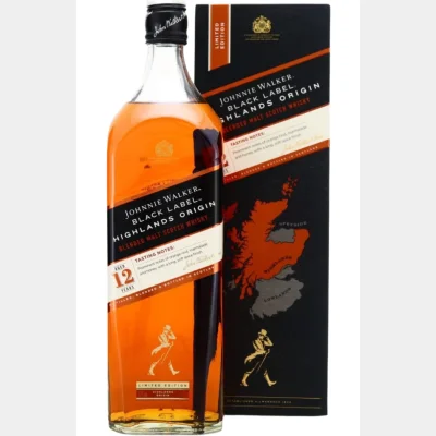 Johnnie Walker Black Label 12YO Highlands Origin + GB 42% 70cl