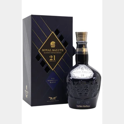 Chivas Regal 21 Years Royal Salute The Signature Blend + GB 40% 70cl