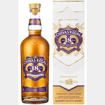 Chivas Regal 18 Years Pauillac Wine Cask + GB 48% 1L