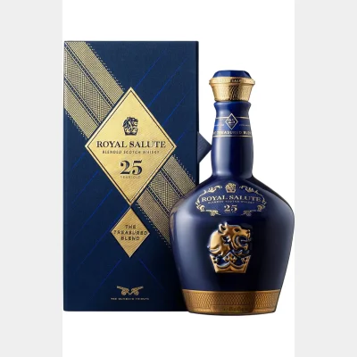 Royal Salute 25 YO, Treasured Blend + GB 40% 70cl