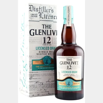 Glenlivet 12 Years Licensed Dram + GB 48% 70cl