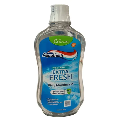 Aquafresh mouthwash 500 ml. Fresh mint.