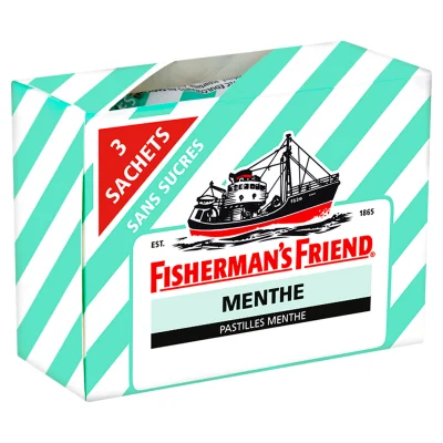 FISHERMAN'S Friend Mint Sugar Free Lozenges 3 x 25g
