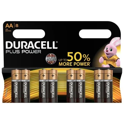 DURACELL Plus Power Alkaline Batteries AA x8