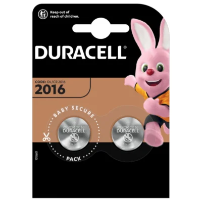 DURACELL Button Batteries CR2016 3V x2