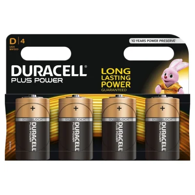 DURACELL Plus Power Batteries AA X4