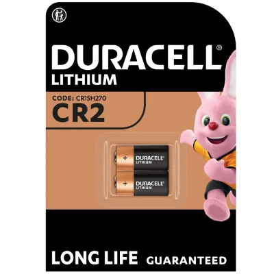 DURACELL CR2 Single-use Lithium Battery, 2-pack